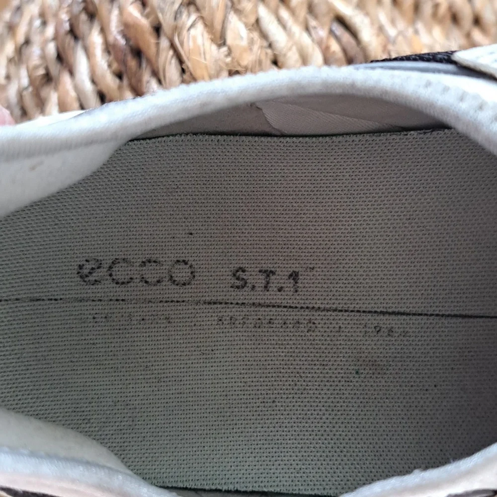 Ecco‎ Mens Athletic/Training/Walking Grey Leather Sneakers EU44/US10-10.5